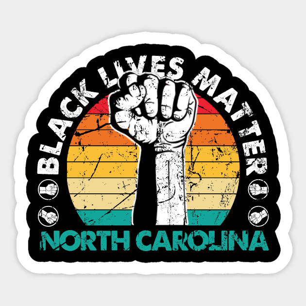 North Carolina black lives matter political protest Sticker by Jannysingle